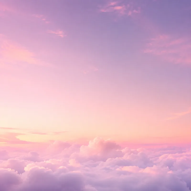 Soft pink and white cloud artwork for Deep House Thailand